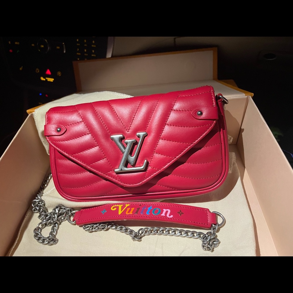 Louis Vuitton crossbody red bag